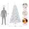 7.5ft. Pre-Lit North Valley™ White Spruce with Glitter Artificial Christmas Tree, Clear Lights